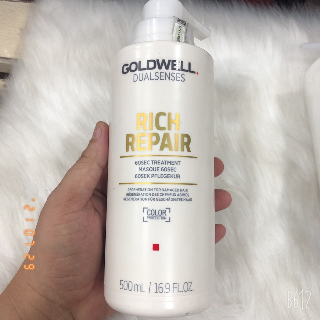 Hấp Dầu Phục Hồi Tóc Hư Tổn 60 RICH REPAIR GOLDWELL 200ML 500ML và 1000ml