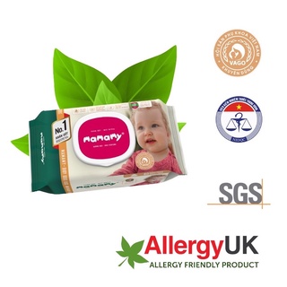 KHĂN ƯỚT MAMAMY 120 TỜ, CÓ NẮP, KHÔNG MÙI/ CÓ MÙI