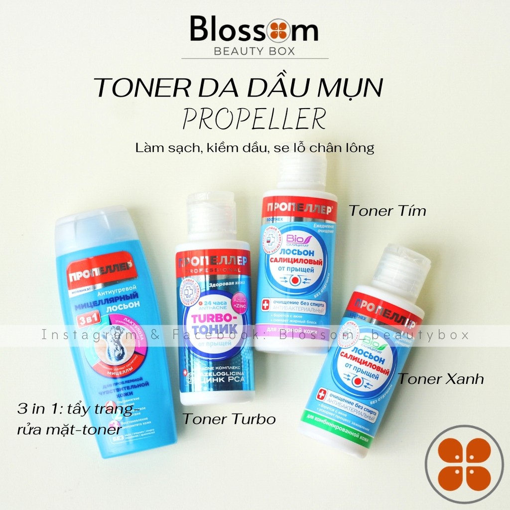 Toner Propeller cho da dầu mụn, giảm viêm, mụn, dầu nhờn 100ML