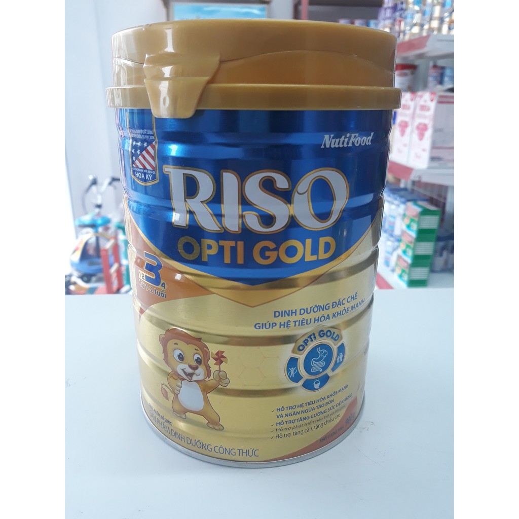 Sữa Riso opti gold 3 900g