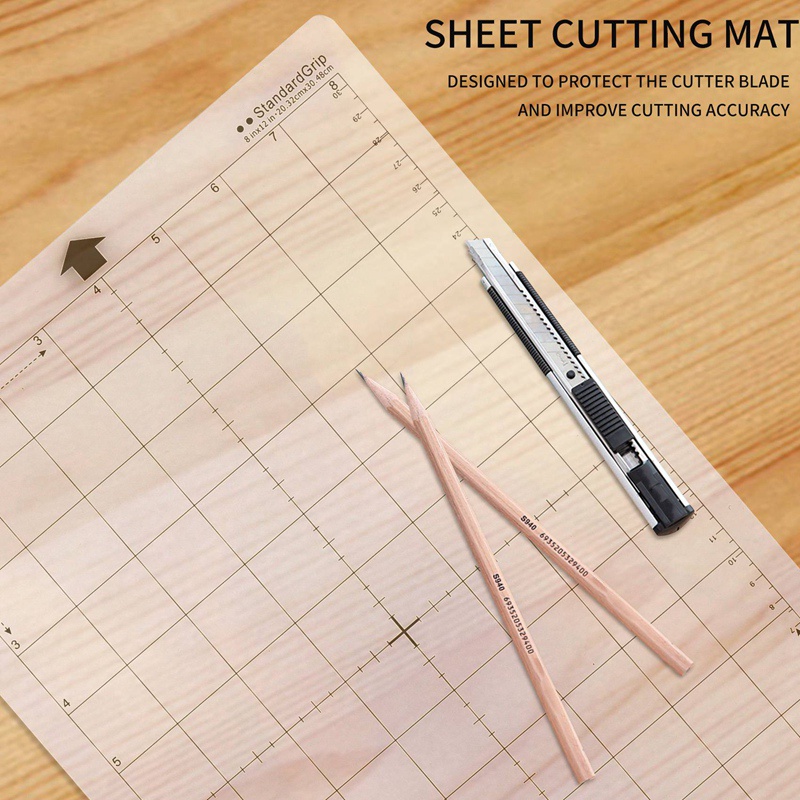 Tấm kết dính cắt thay thế 3 cái với lưới đo 8 x 12 Inch cho Máy vẽ decal khám phá hình bóng Cameo Cricut