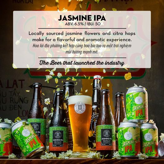 Bia Jasmine IPA lon 330ml