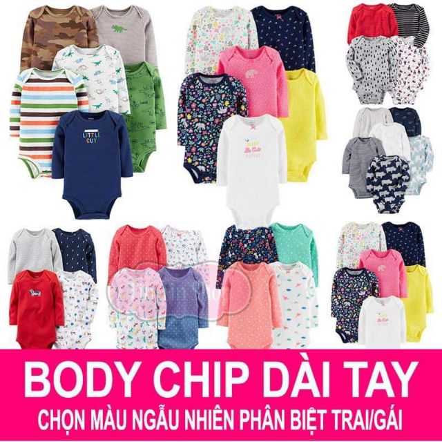 Body dài tay cho bé trái, gái