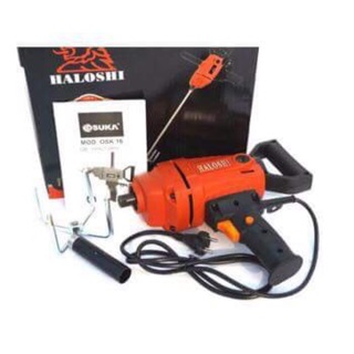 Máy khuấy trộn bột be tông xi măng Haloshi 850W mới 100% (Bảo hành 3 tháng)