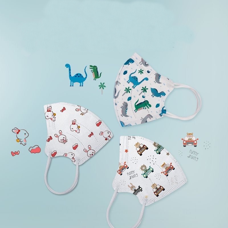 Set khẩu trang KN95 kids 5 lớp bảo vệ bé khỏi vi khuẩn giọt bắn và bụi mịn