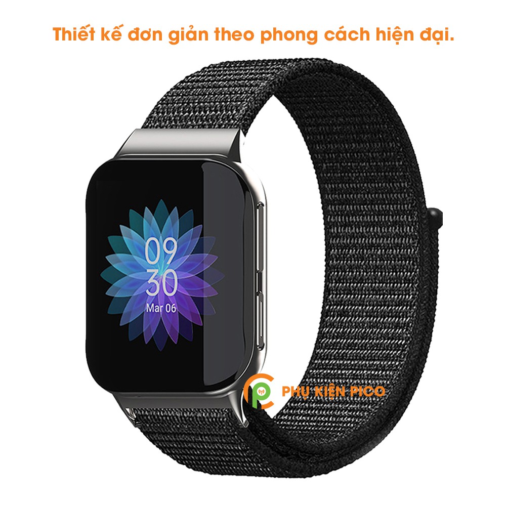 Dây đồng hồ Oppo Watch Size 41mm 46mm vải Nylon Sport Loop cao cấp siêu bền nhiều màu - Dây Nylon Sport Loop Oppo Watch