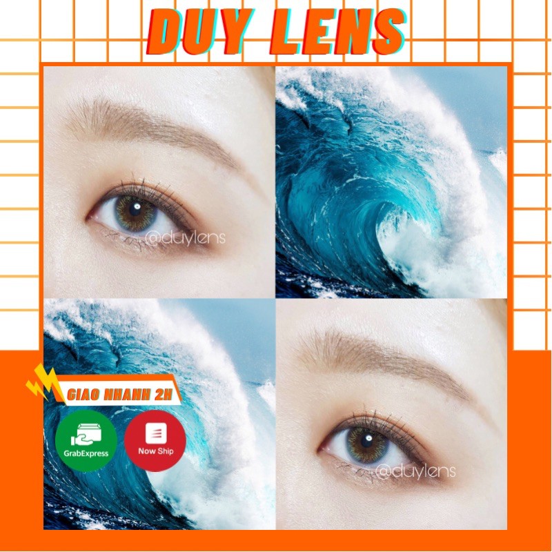 Lens Xanh ❤️FREESHIP❤️ Kính áp tròng màu xanh - Lens cận 0 - 8 độ