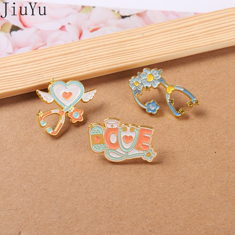 Ghim Cài Áo Tráng Men Hình Thuốc Chữa Bệnh Dành Cho Học Sinh Y Tá Bác Sĩ