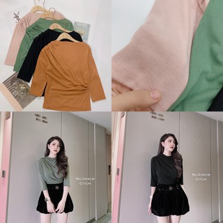Áo nhún vai che bụng tay lỡ siêu hot nữ
