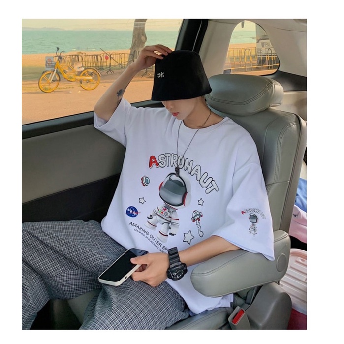 [RẺ VÔ ĐỊCH] Áo thun unisex Astronaut Phi Hành Gia basic form rộng tay lỡ dành cho nam nữ