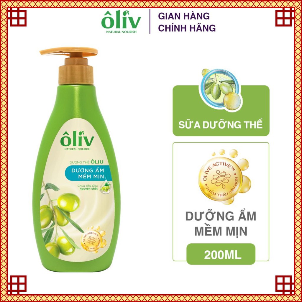 Sữa Dưỡng Thể Oliv Dưỡng Ẩm 200ml