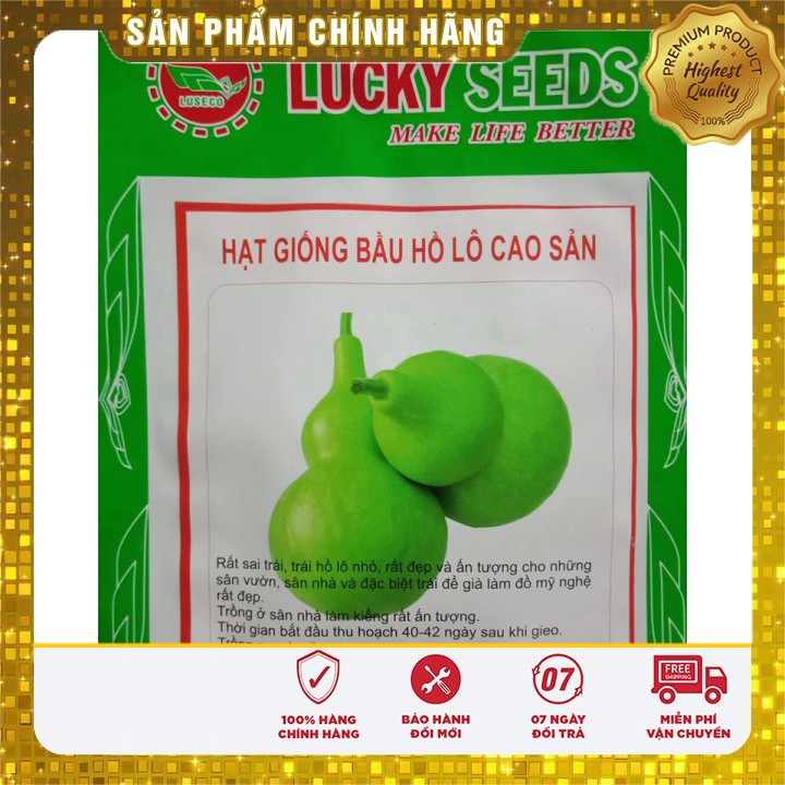 Hạt Giống Bầu Hồ Lô Cao Sản- 10 hạt