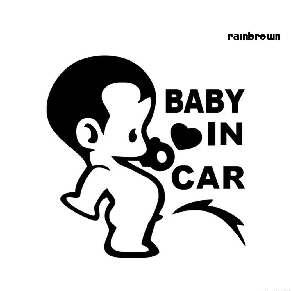 Sticker Dán Xe Ô Tô Hình Nhân Vật Hoạt Hình Ngộ Nghĩnh