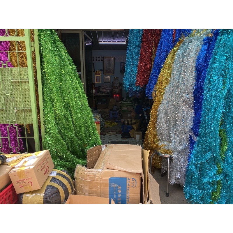 com bo 10 Dây kim tuyến xù đính sao dây dài 2m( giá sx k qua trung gian ) | BigBuy360 - bigbuy360.vn