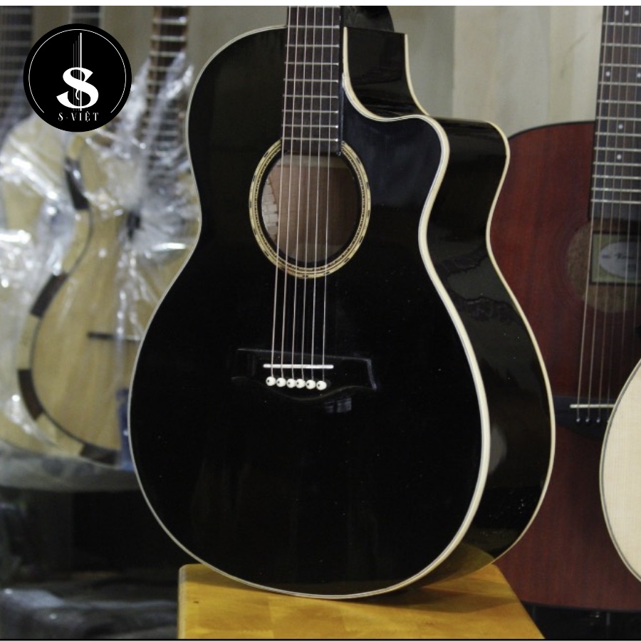 Đàn guitar acoustic gỗ thịt, có ty cho người mới tập mã ES140 và ESAC20 chính hãng S Việt