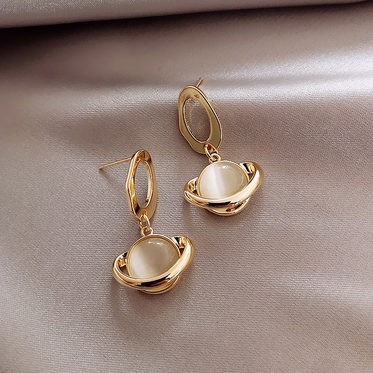 Bông Tai Mạ Bạc 925 Đính Đá Thời Trang Cho Nữ