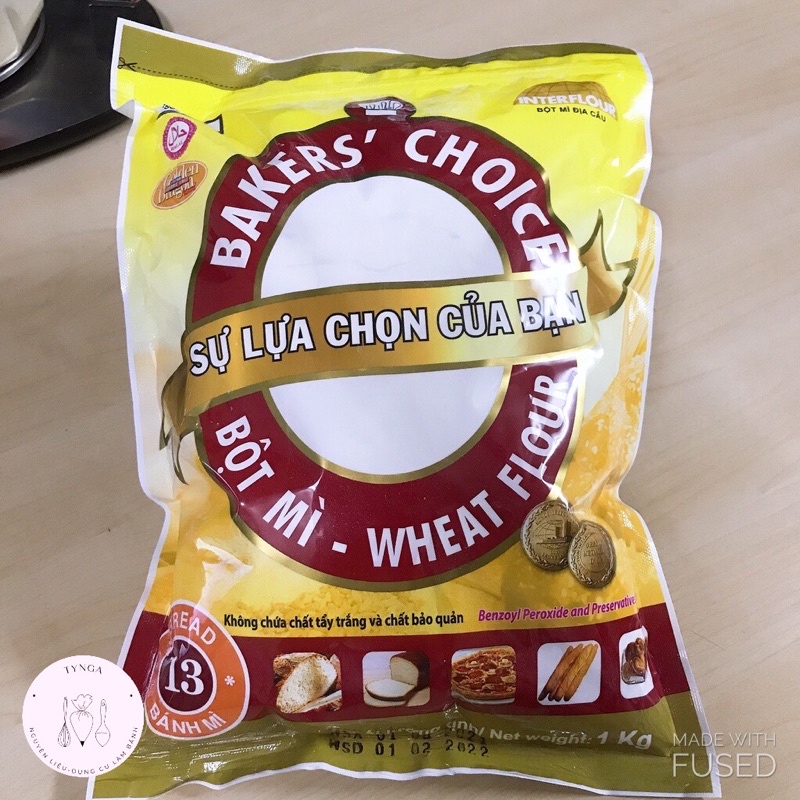 Bột mì bakers choice chiếc lẻ 1Kg, 200g, 300g, 500g