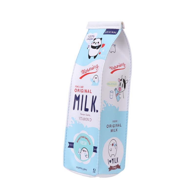 Youyo Túi Đựng Đồ Trang Điểm / Bút Chì Hình Hộp Sữa Sáng Tạo