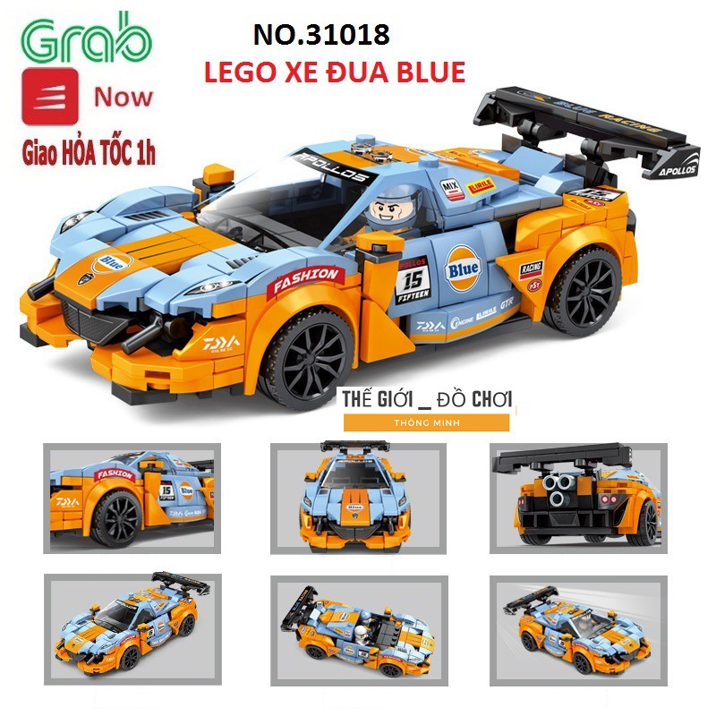 Bộ lego đồ chơi ô tô đua siêu cấp 350 chi tiết