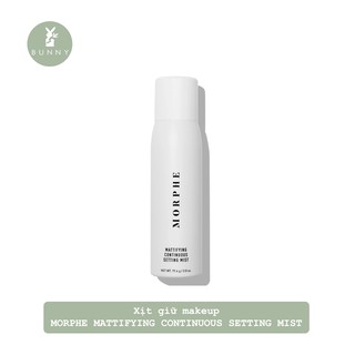 Xịt giữ makeup Morphe Mattifying Continuous Setting Mist Bunny Beauty hàng đủ bill