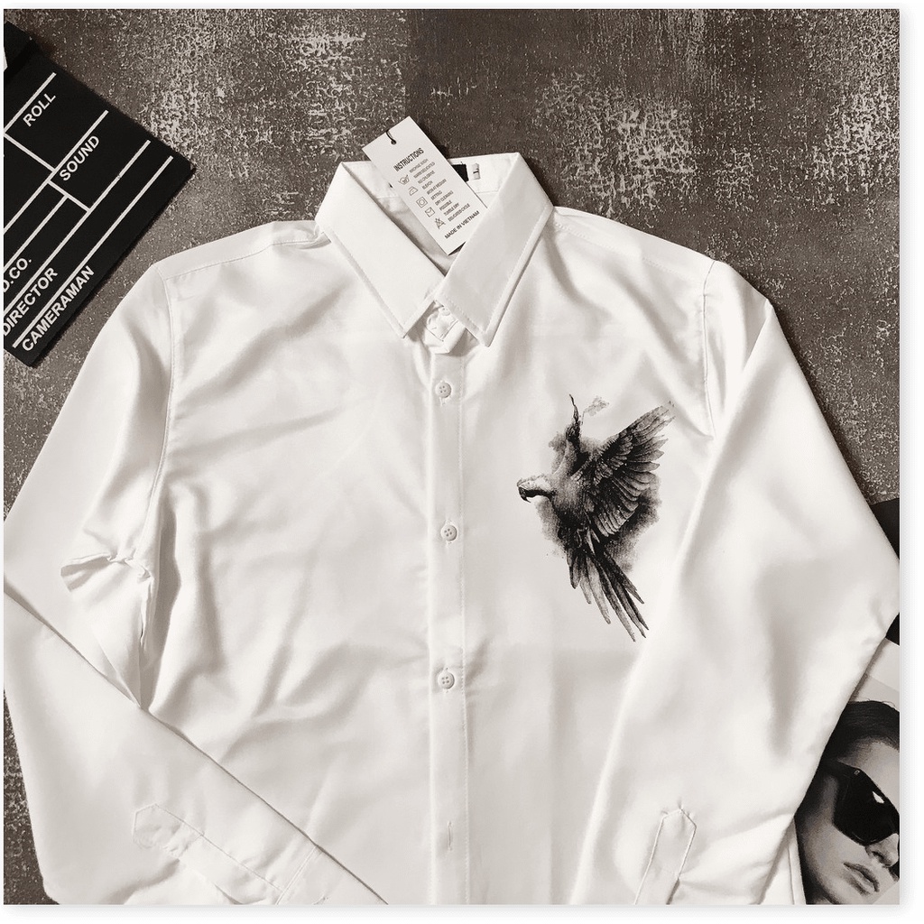 ÁO SƠ MI DÀI TAY NAM HOẠ TIẾT CỰC ĐẸP BẢNH BAO CHO CÁC BẠN KOKO MI FASHION