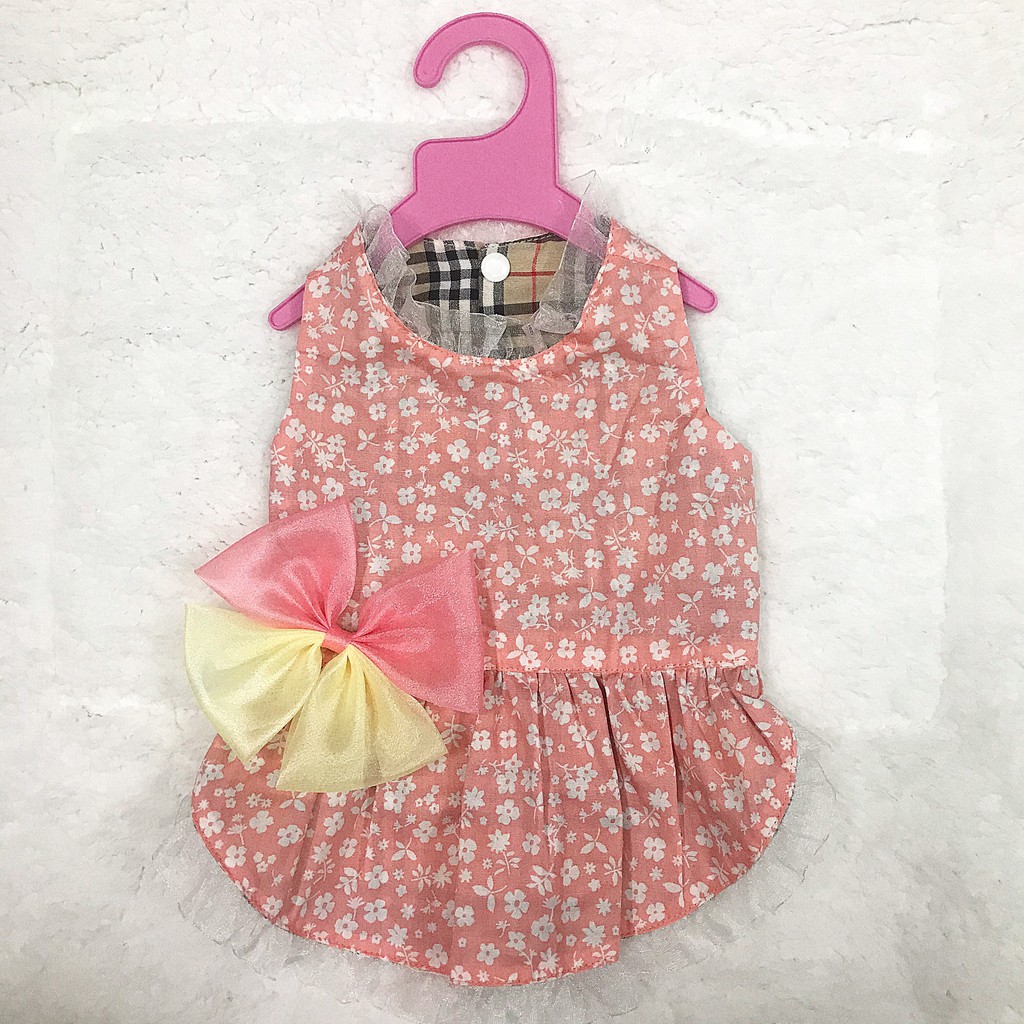 Áo Chó Mèo - Đầm Nơ Princess Cao Cấp