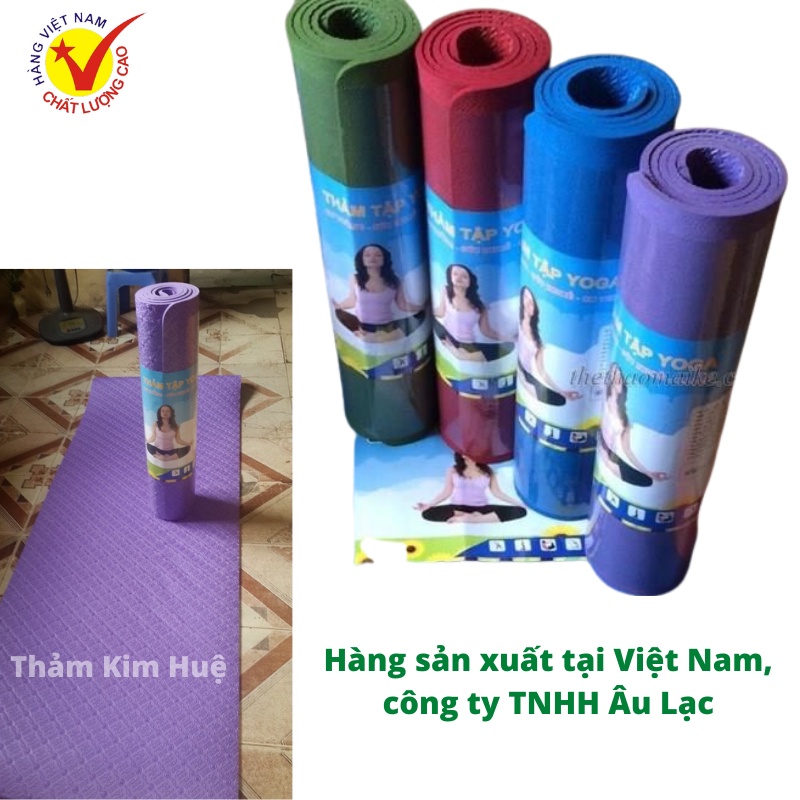 Thảm tập yoga Âu Lạc ( có túi đựng kèm )