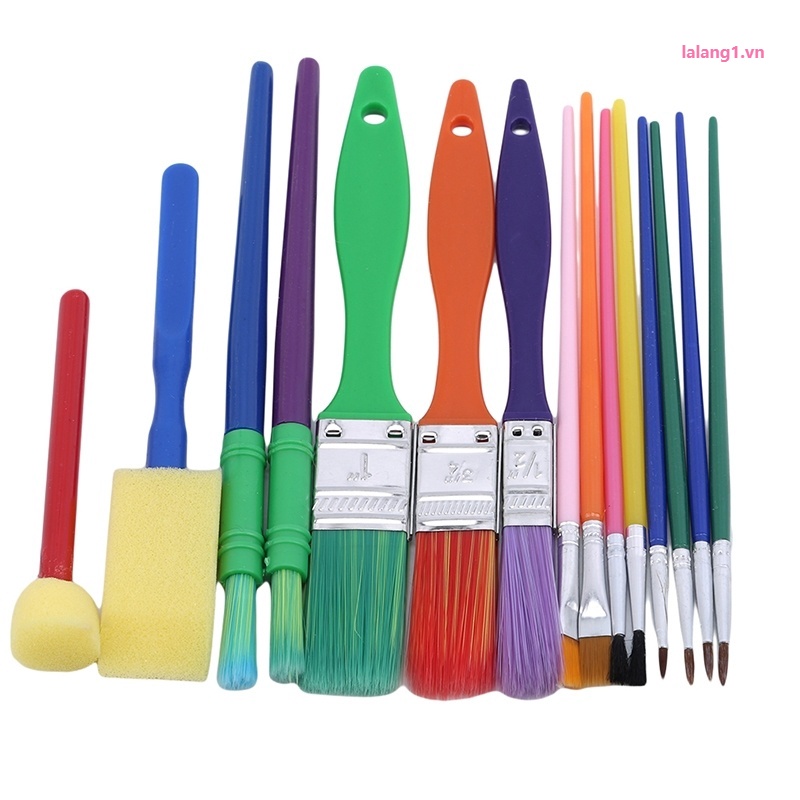 Set 15 Cọ Xốp Tô Màu Sáng Tạo Cho Bé