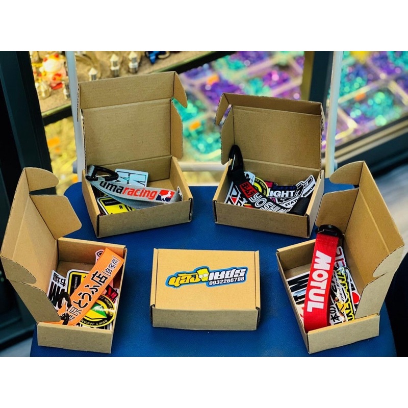 Combo 17 Miếng Dán Sticker Trang Trí Mũ Bảo Hiểm, Xe Máy Kiểu JDM Japan, Chất Liệu Decal Cao Cấp Chống Thấm Nước