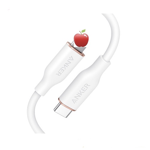 Cáp sạc nhanh Anker PowerLine III Flow USB C - L siêu mềm A8662 dài 0.9m