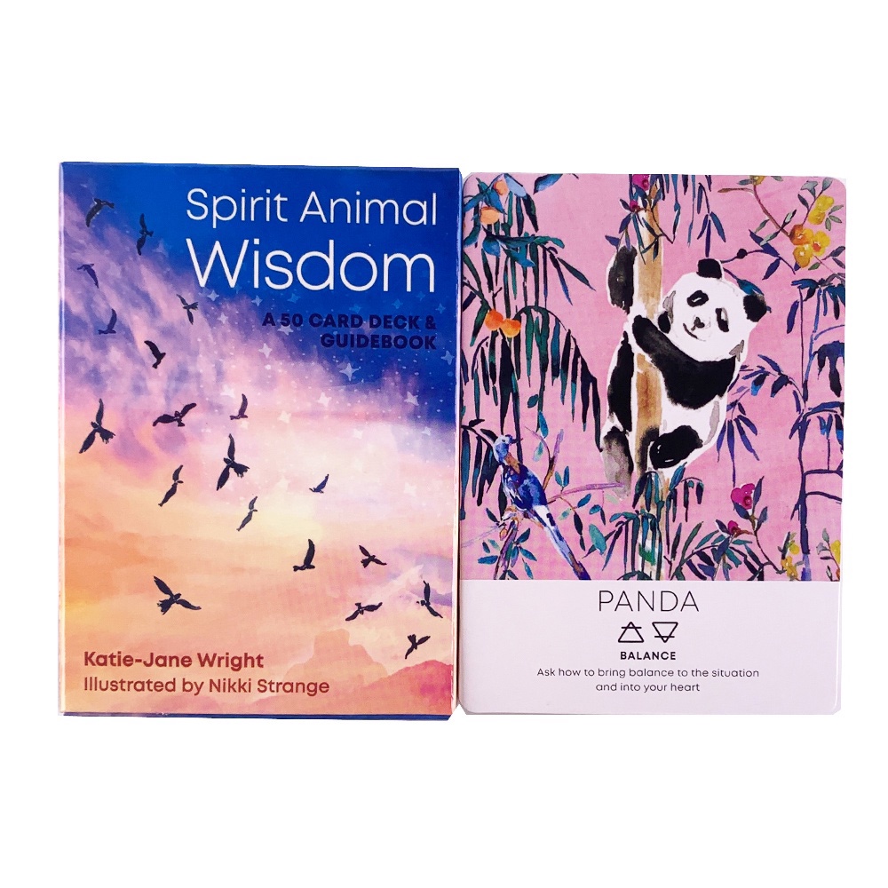 Bộ Bài Spirit Animal Wisdom Oracle 50 Lá Bài Tặng Đá Thanh Tẩy C249