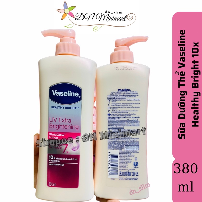 SỮA DƯỠNG THỂ VASELINE 10X THÁI LAN 370ml (BAN ĐÊM)