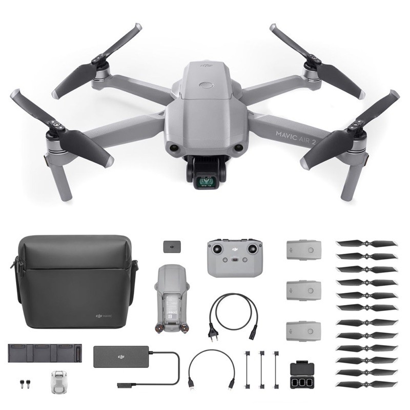 Flycam DJI Mavic Air 2 Combo - Máy quay phim flycam không người lái DJI Mavic Air 2 Bản Combo ( Chính hãng BH 12Tháng)