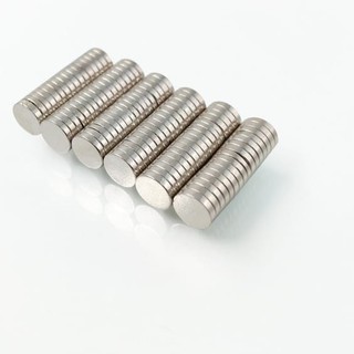Nam châm 6x1mm, 6x2mm, 6x3mm, 6x4mm, 6x5mm, 6x8mm, 6x10mm nam châm trắng đất hiếm đường kính phi 6mm