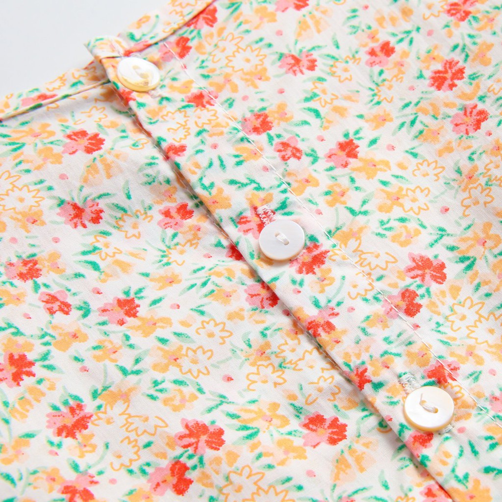 Áo Liền Quần Sanlutoz Vải Hoa Thời Trang Bé Gái