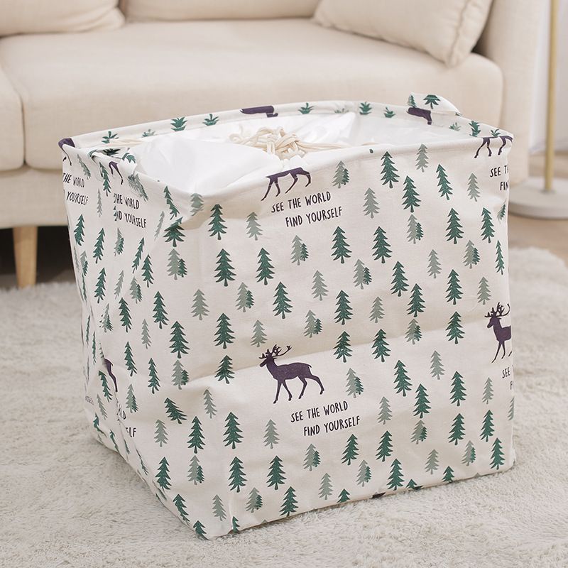 túi đựng/giỏ đựng chăn màn-quần áo bằng VẢI khung sắt To 100L