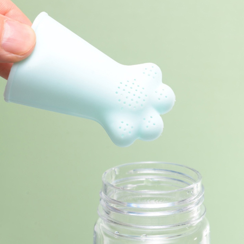 Bình Đựng Nước 550ml Bằng Nhựa Chống Rò Rỉ Hình Chân Mèo Dễ Thương