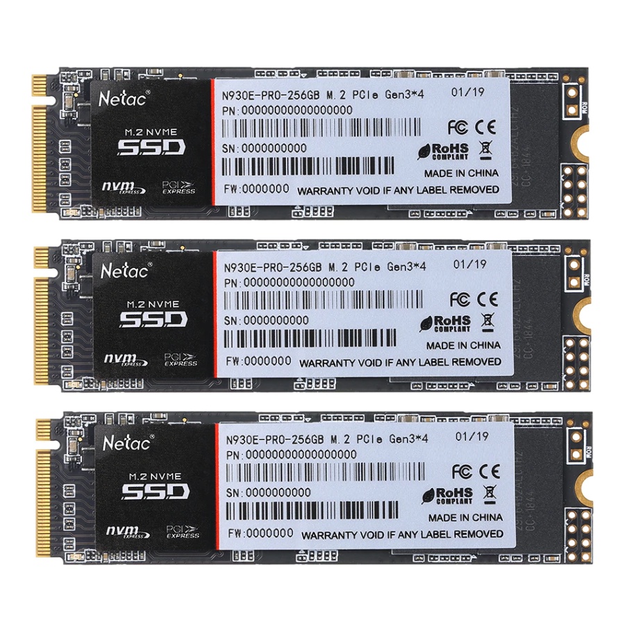 Ổ Cứng SSD Netac 256GB M.2 NVMe PCIe N930E Pro Gen3x4 - Mới Bảo hành 36 tháng 1 đổi 1