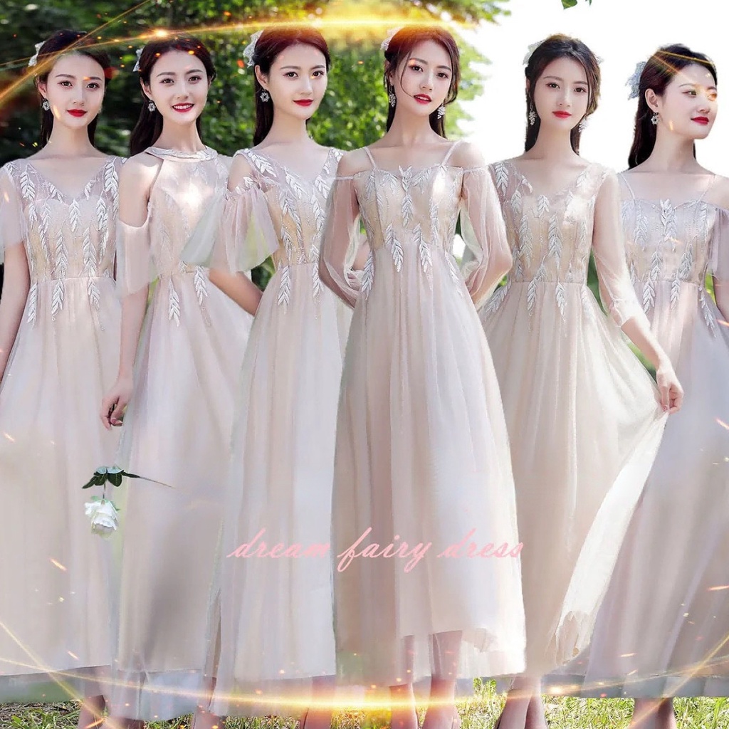 Đầm phù dâu ôm dáng thiết kế mới nhiều kiểu tùy chọn thời trang