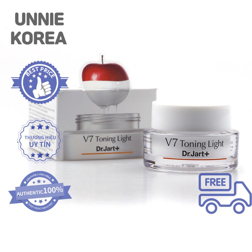 [DR.JART+] Kem V7 TONING LIGHT mini 15ml - Kem dưỡng trắng da chính hãng Hàn Quốc