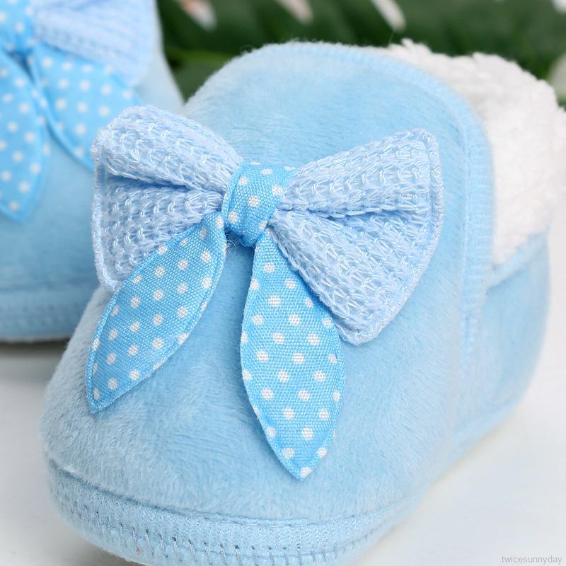 Giày đế mềm chống trượt giữ ấm thời trang mùa đông đáng yêu cho bé