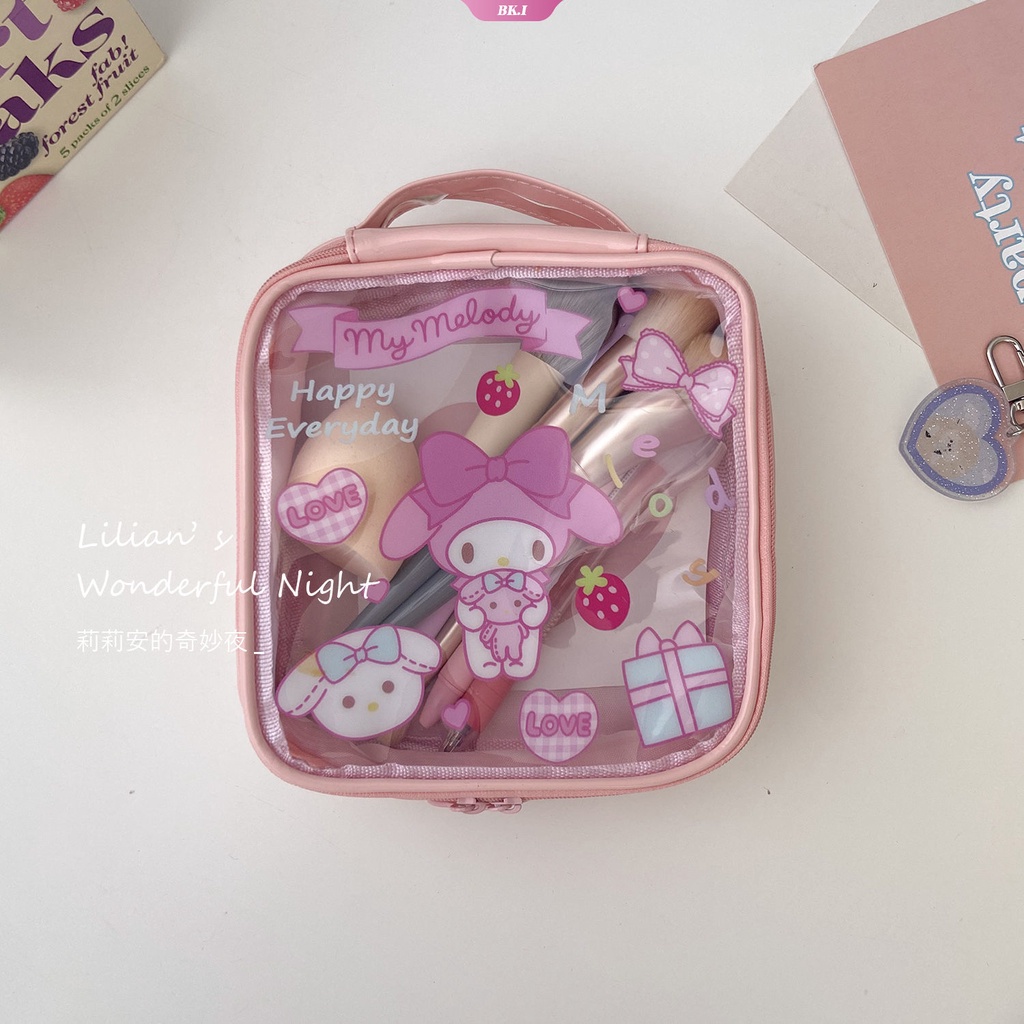 Túi Đựng Bút Thời Trang Disney Sanrios Kuromi My Melody Cinnamoroll Pom Pom Purin Dễ Thương Chất Lượng Cao