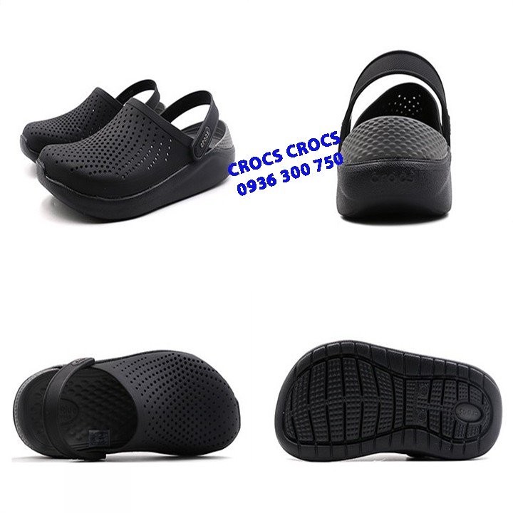 DÉP SỤC C.ROC.S. LITERIDE MÀU ĐEN CHO CẢ NAM VÀ NỮ | BigBuy360 - bigbuy360.vn