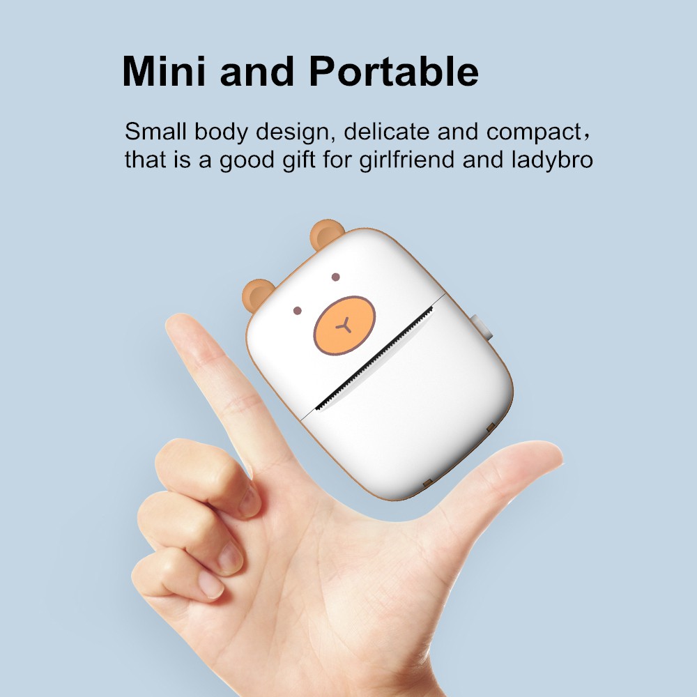 Máy In Ảnh Mini Cầm Tay 203dpi Hd Dễ Thương | BigBuy360 - bigbuy360.vn