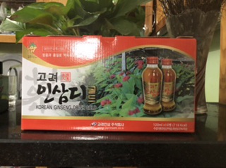 NƯỚC SÂM TƯƠI NGUYÊN CỦ HÀN QUỐC ( hộp 10 chai)