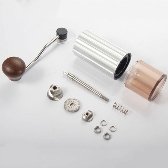 Cối xay cà phê cầm tay zigo vỏ inox 304