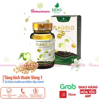 Flagold tăng vòng 1 từ Mầm đậu nành Nano, nở ngực, bổ sung nội tiết tố nữ, đẹp da, sinh lý nữ, giảm nám tàn nhang