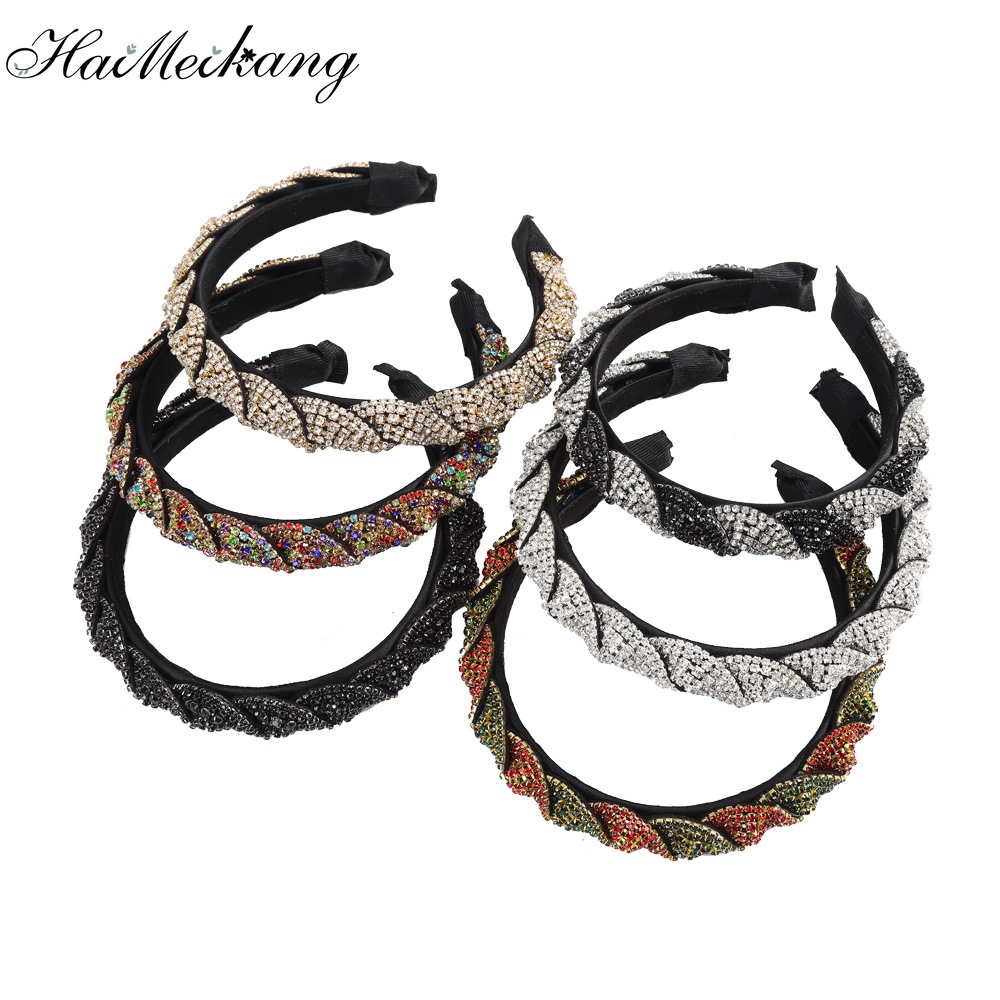 Haimeikang Cài Tóc Đính Đá Giả Kim Cương Sang Trọng Sáng Tạo Hàng Mới