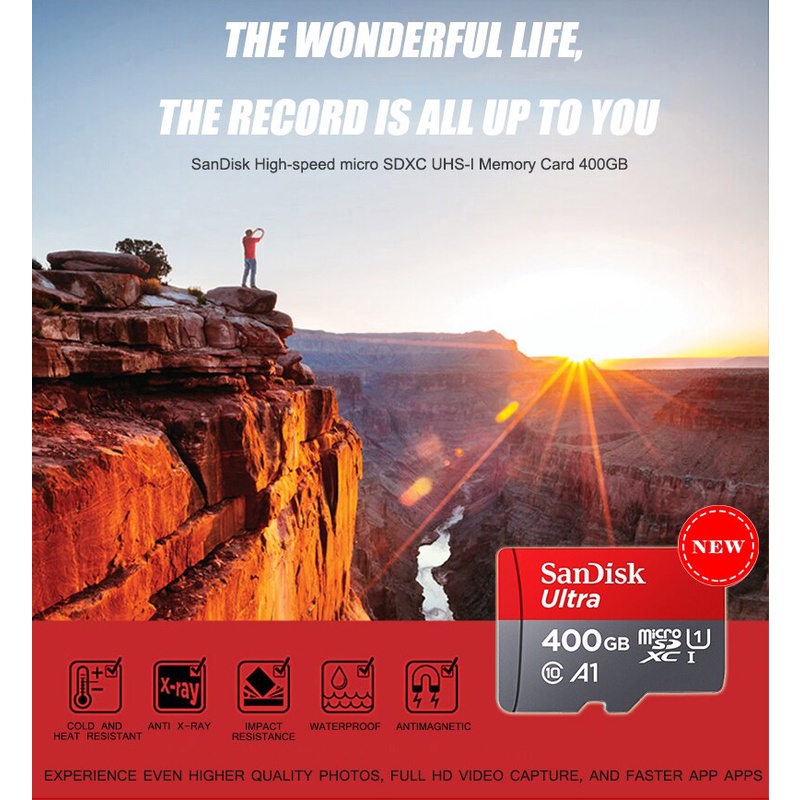 Thẻ nhớ Sandisk Ultra Class 10 64GB/ 32GB dùng điện thoại, máy ảnh, camera hành trình cực kì ổn định