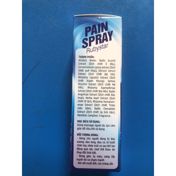 Xịt Lạnh Giảm Đau PAIN SPRAY 50 ml